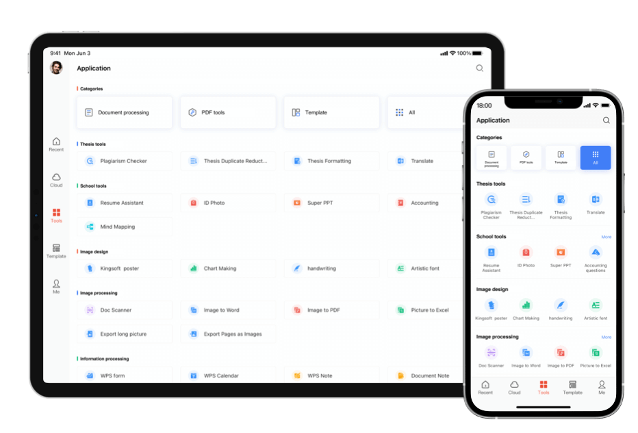 Mais funcionalidades do WPS Office para iOS/ipadOS