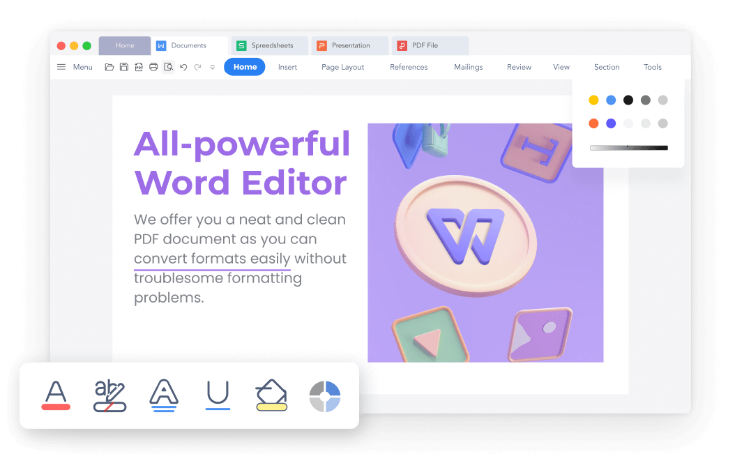 O WPS Writer é uma alternativa gratuita ao Microsoft Word